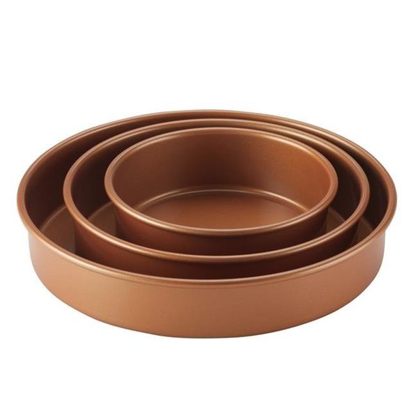 Ayesha Curry Ayesha Curry 47707 Bakeware Round Cake Pan Set - Copper; 3 Piece 47707